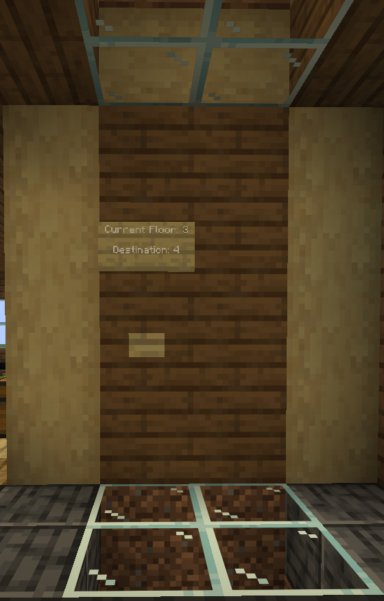 Minecraft Lift Setup Example